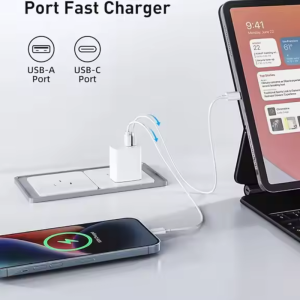 45W USB-A USB-C Dual ouput fast phone charger from QILI factory – China manufacturer (3) 45W USB-A USB-C Dual ouput fast phone charger from QILI factory - China manufacturer